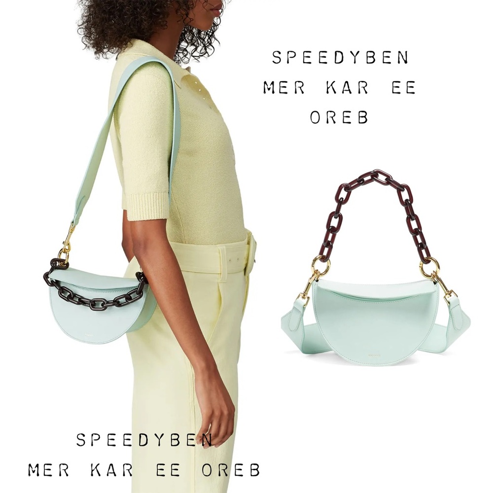 Yuzefi Mint Doris Chain Strap Bag